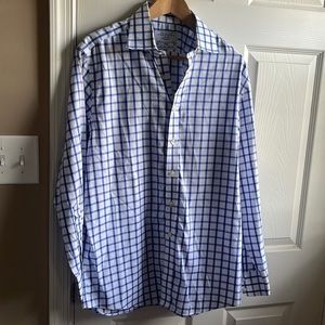 Charles Tyrwhitt Jermyn Street London Non Iron Slim Fit Blue Shirt Clothing